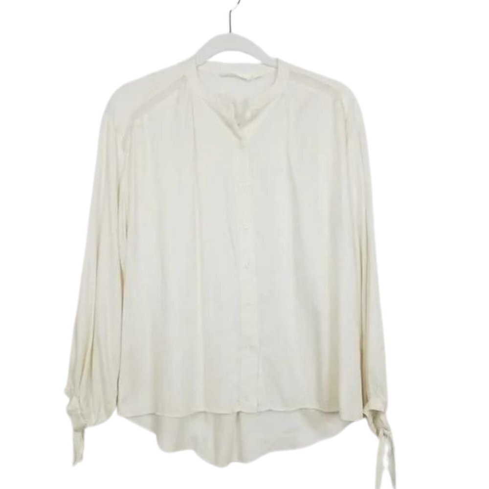 Anthropologie Ivory Classic Blouse
